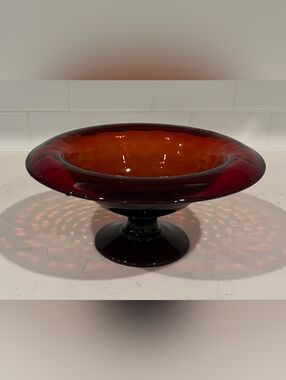 Cambridge‎ Glass Rubina Pedestal Bowl 1925 - 1935 Rare